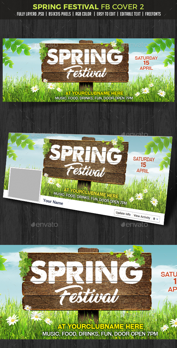 Spring Festival Facebook Cover - Facebook Timeline Covers Social Media