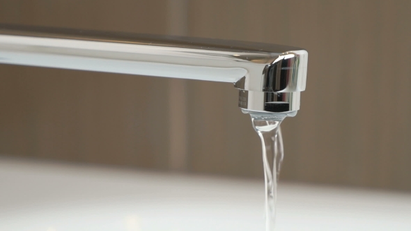 Water Weak Pressure Flows From a Water Tap