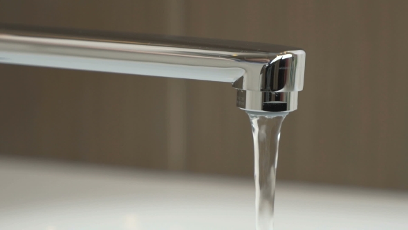 Water Weak Pressure Flows From a Water Tap