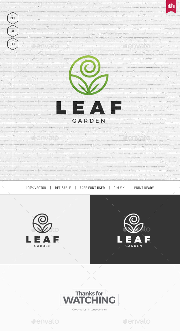Leaf Logo - Nature Logo Templates
