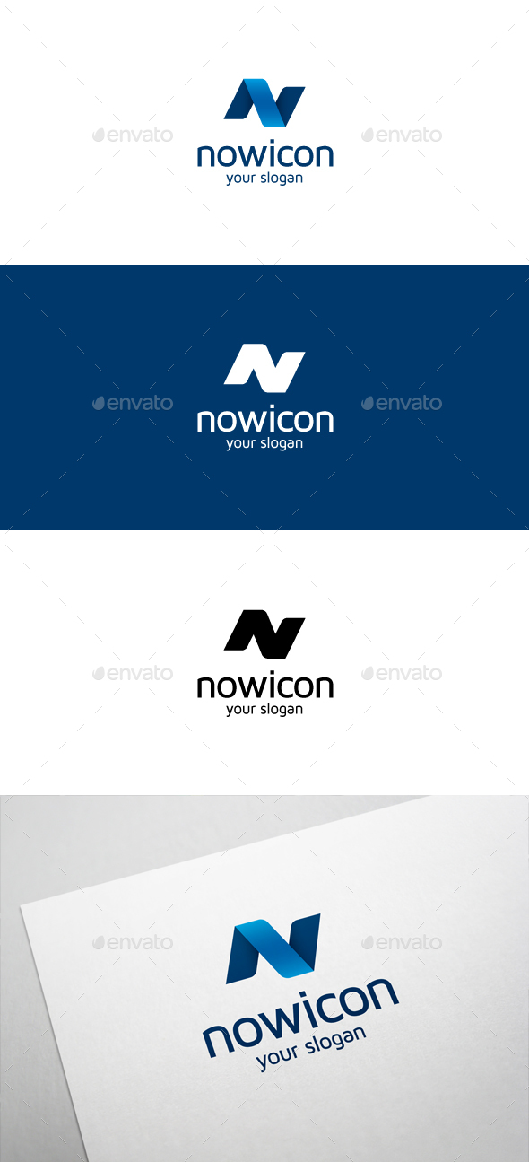 Nowicon N Letter Logo - Letters Logo Templates