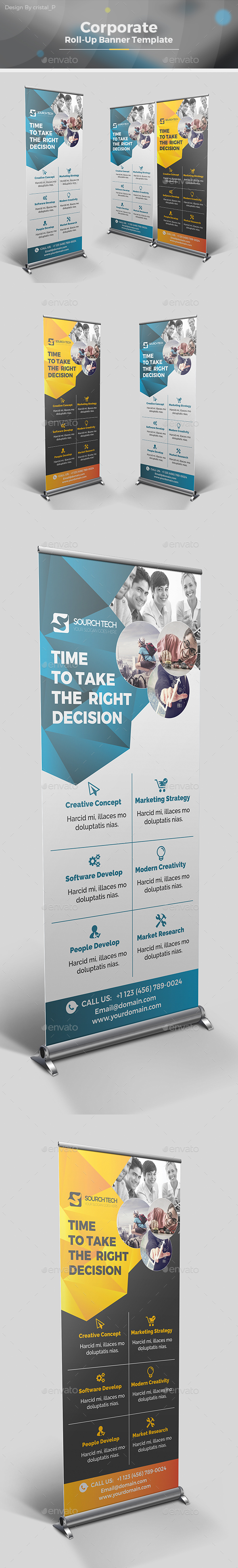 Corporate Roll-up Banner - Signage Print Templates