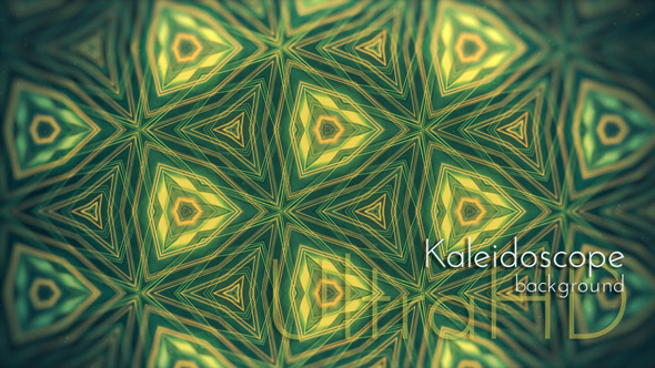 Glowing Green Kaleidoscope