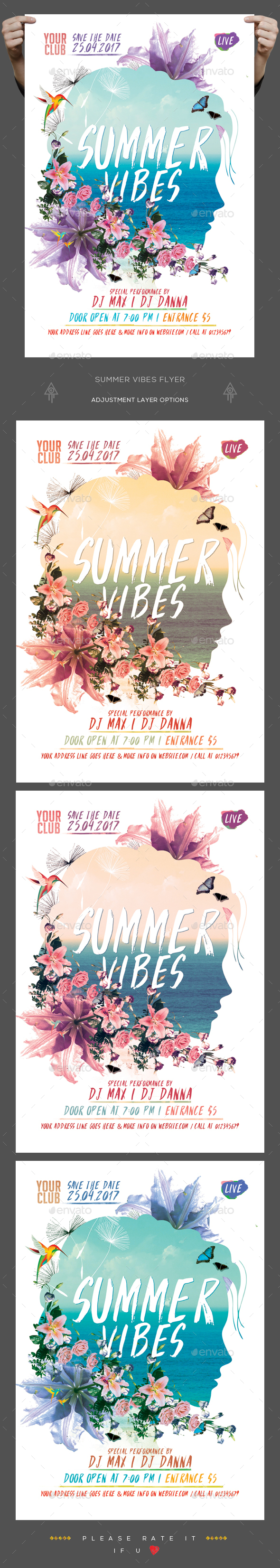 Summer Vibes Flyer - Clubs & Parties Events