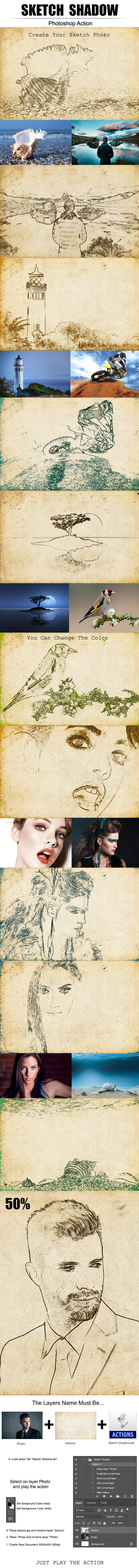 Sketch Shadow - Photoshop Add-ons