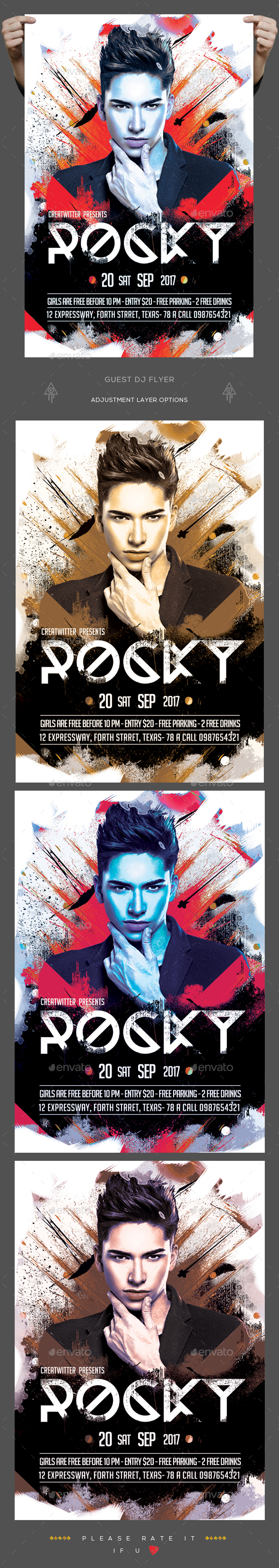 Guest Dj Flyer - Clubs & Parties Events
