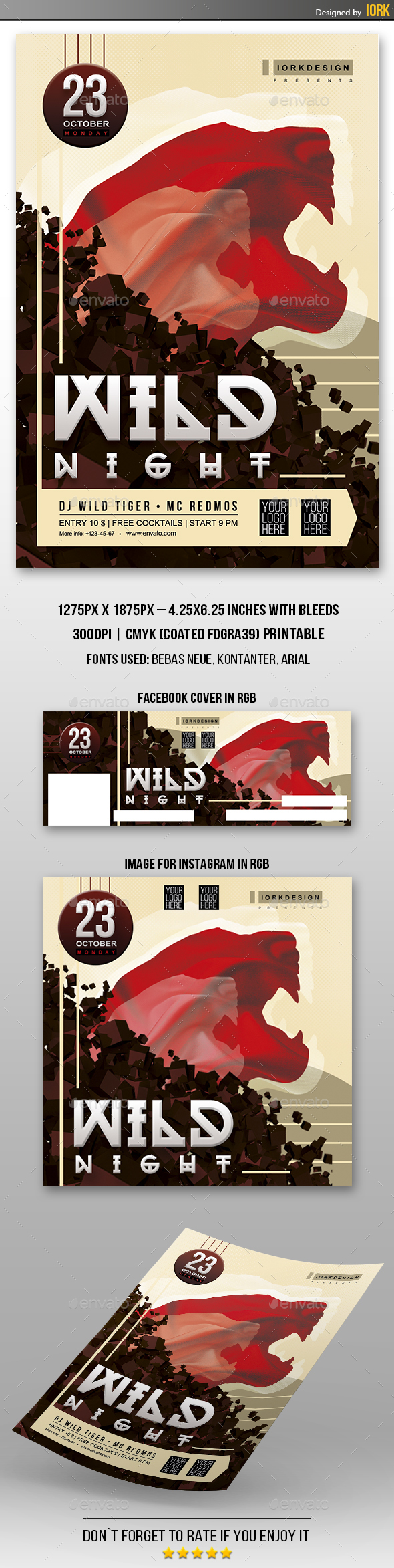 Wild Night flyer - Clubs & Parties Events