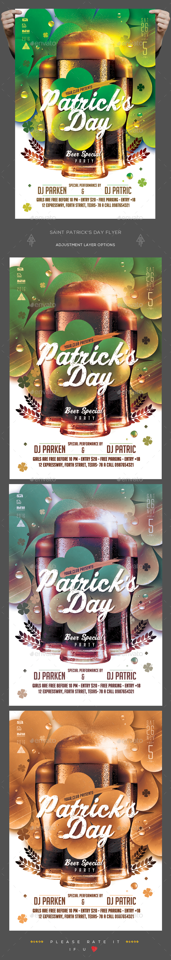 Saint Patrick's Day Flyer - Clubs & Parties Events