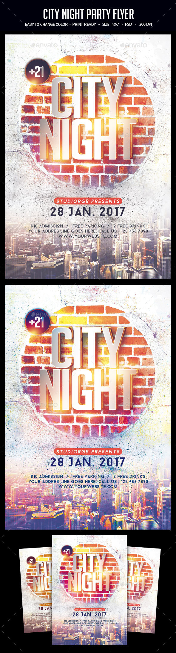 City Night Party Flyer - Clubs & Parties Events