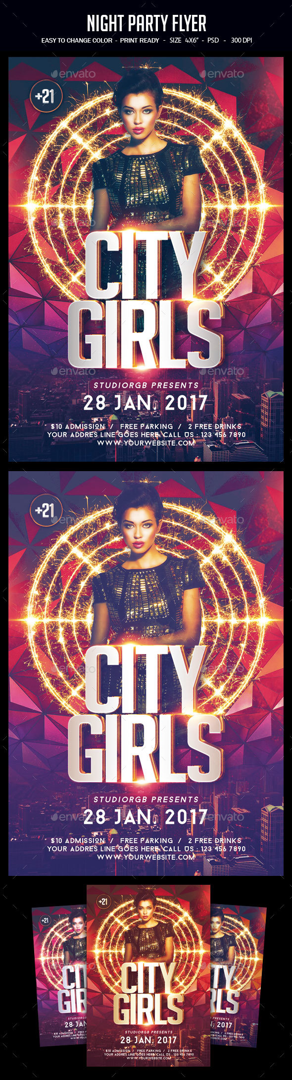 Night Party Flyer - Clubs & Parties Events