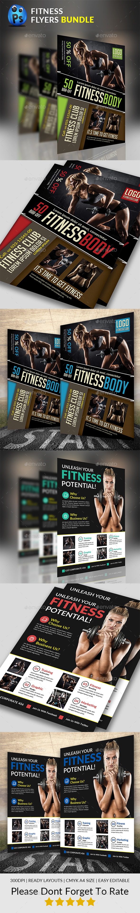 Fitness Flyer Bundle - Sports Events
