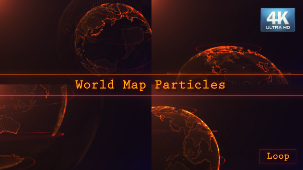 World Map Particles