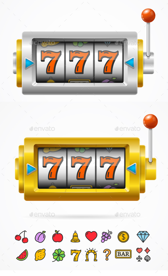 Slot Machine with One Arm Gambling - Miscellaneous Conceptual