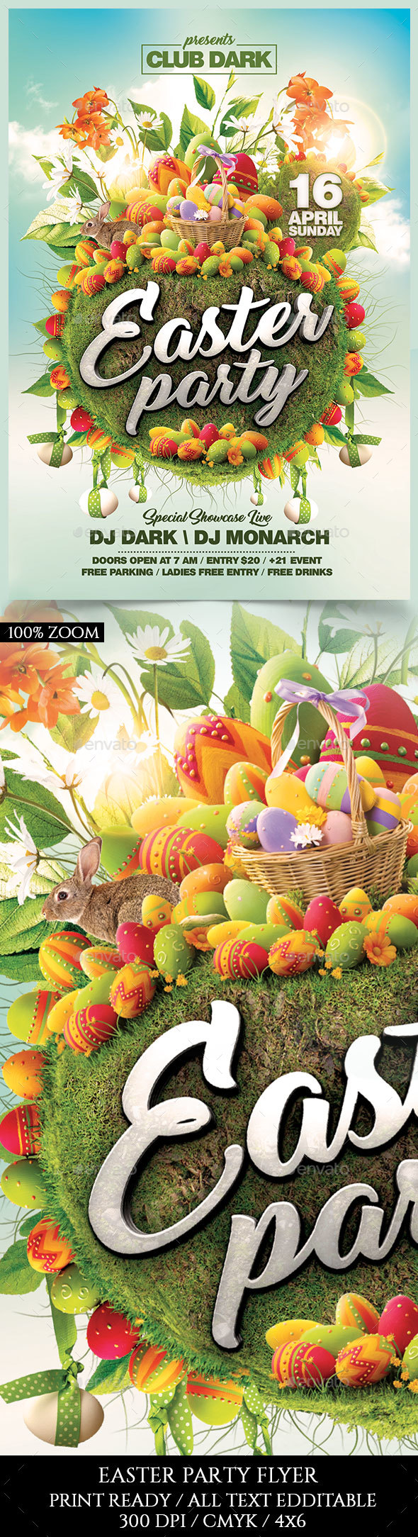 Easter Party Flyer - Holidays Events