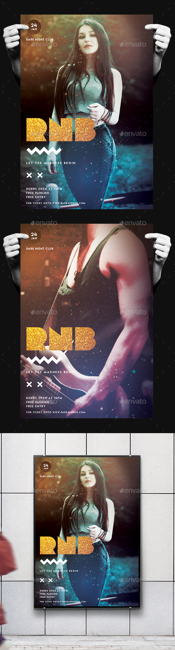 RNB Sounds Flyer/Poster - Clubs & Parties Events