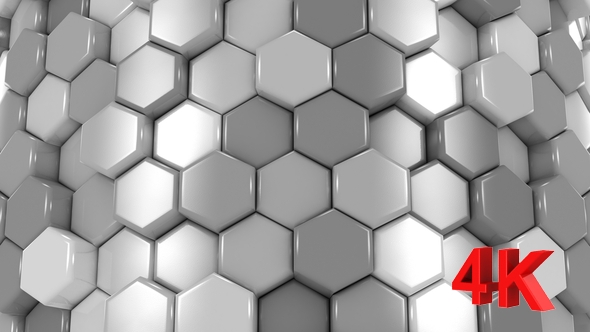 Animated Gray Honeycombs alt