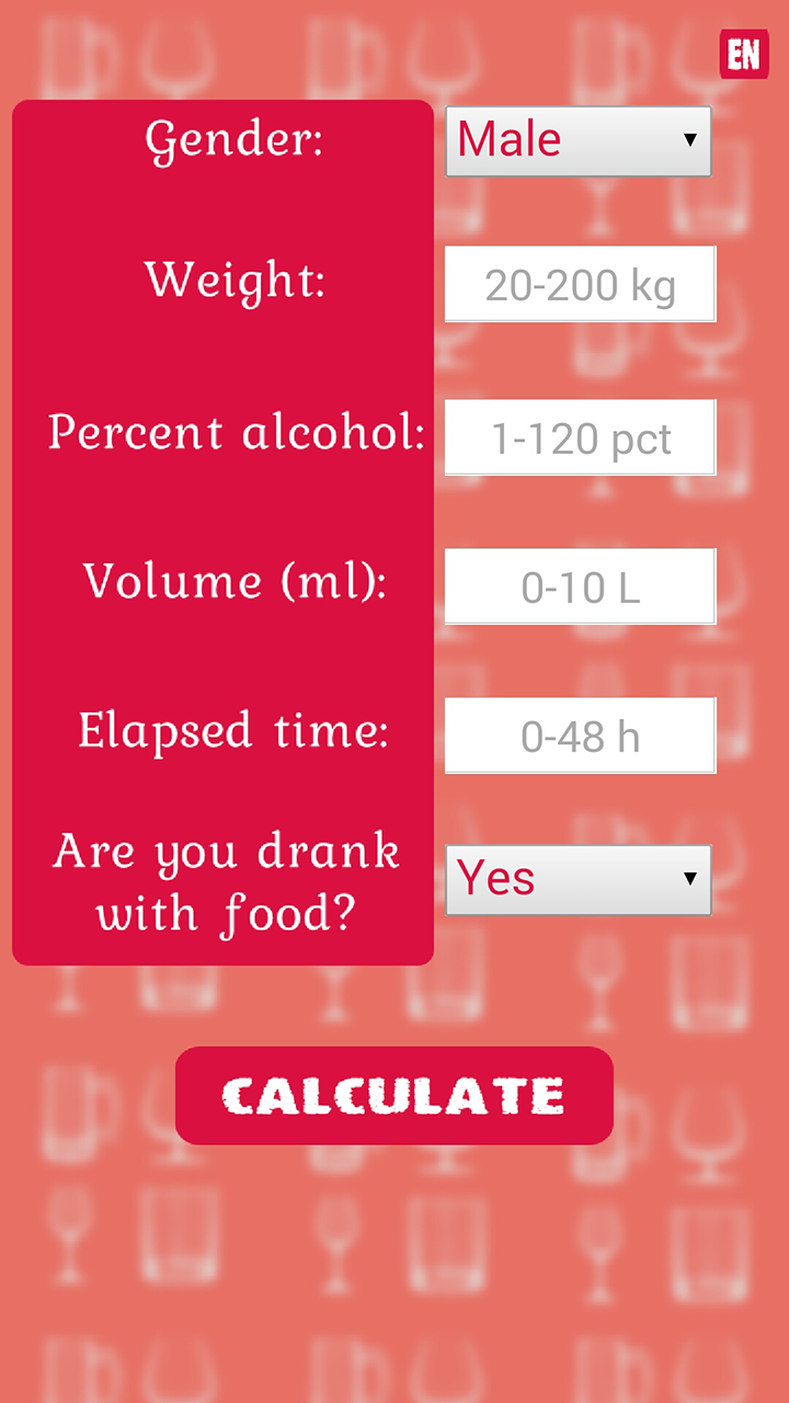 Alcohol Bac Chart