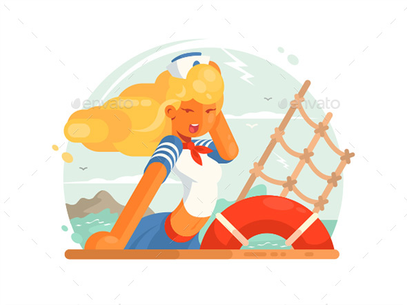 Girl Sailor - People Characters