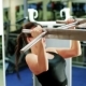 Beautiful Brunette Goes in for Sports, Young Woman in a Sports Hall, Sports for Girls, Performs - VideoHive Item for Sale
