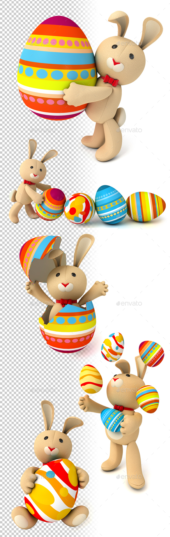 Easter Bunny - Characters 3D Renders