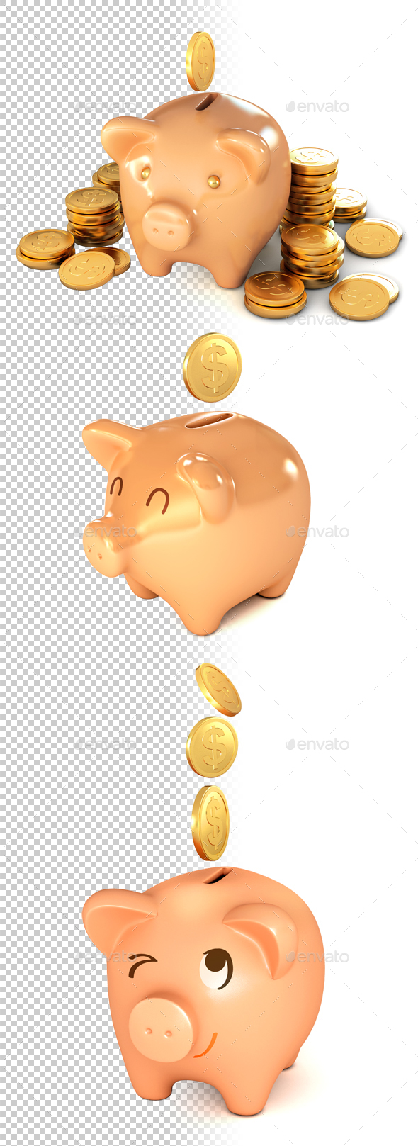 Piggy Bank - Objects 3D Renders