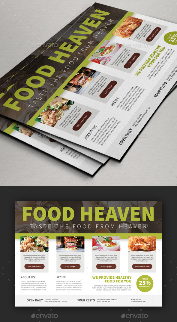 Edit Foods Flyer Templates V2