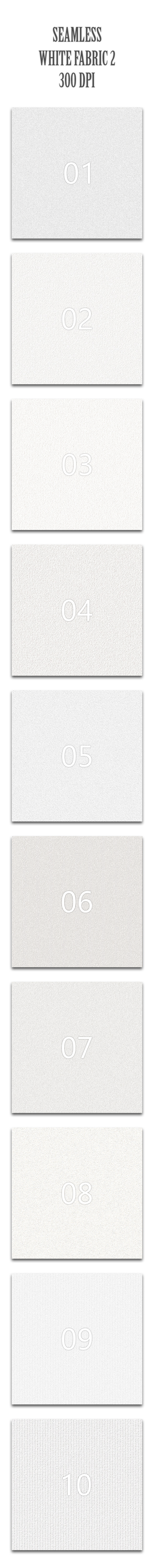Seamless White Fabric 2 - Textures / Fills / Patterns Photoshop