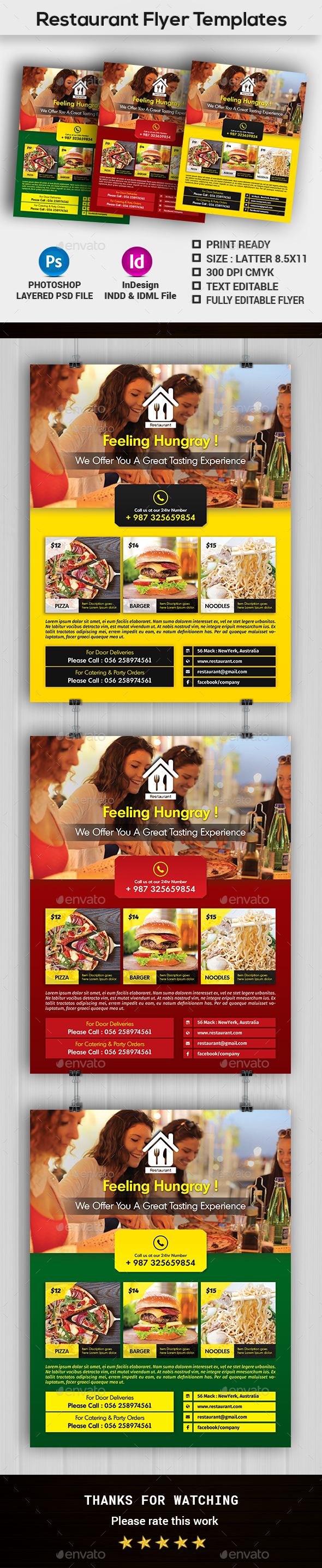 Restaurant Flyer Templates