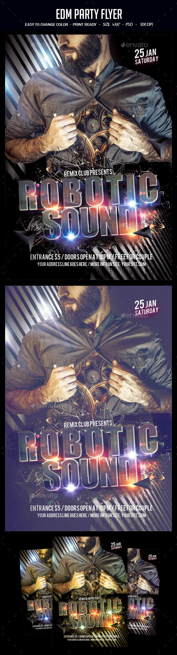 EDM Flyer - Clubs & Parties Events
