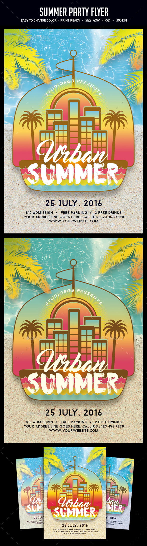 Summer Party Flyer - Clubs & Parties Events