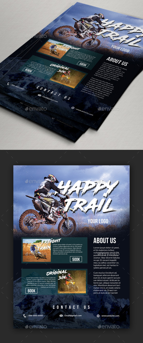 Trail Adventure Event Flyer / Poster - Sports Events