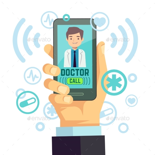 Mobile Doctor Personalized Medicine Consultant - Health/Medicine Conceptual