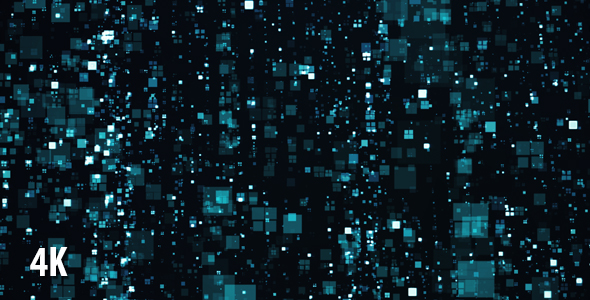 Teal Squares Falling Background alt