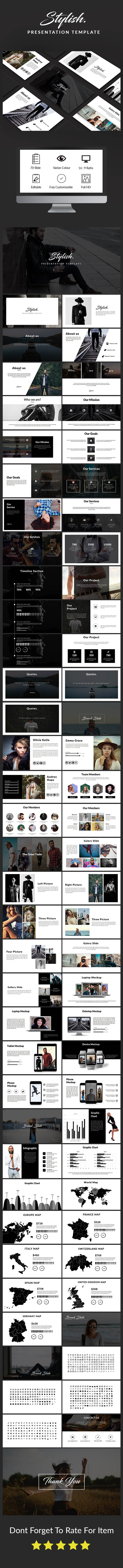 Stylish Presentation Template - Keynote Templates Presentation Templates