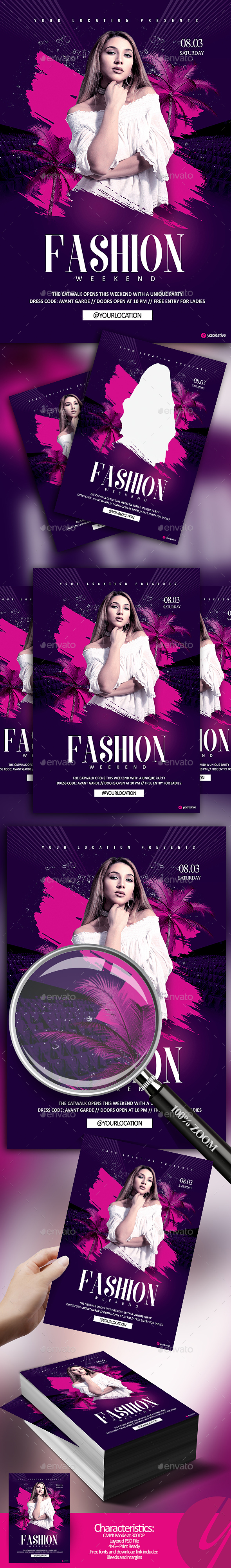 Fashion Weekend - Events Flyers