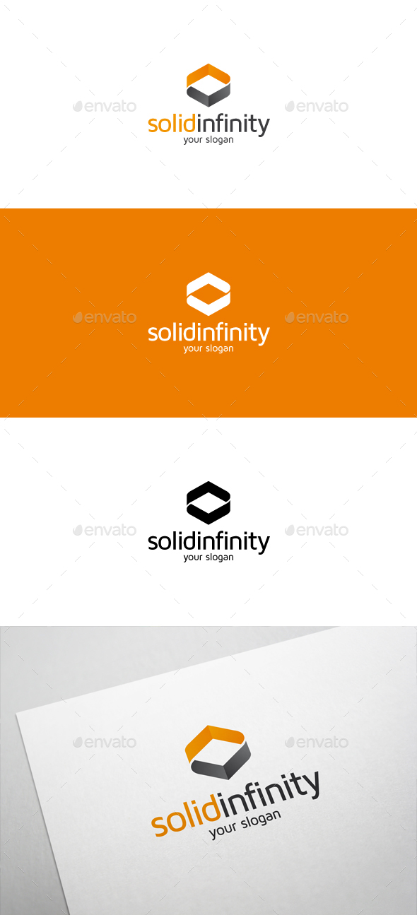 Solid Infinity Logo - Abstract Logo Templates