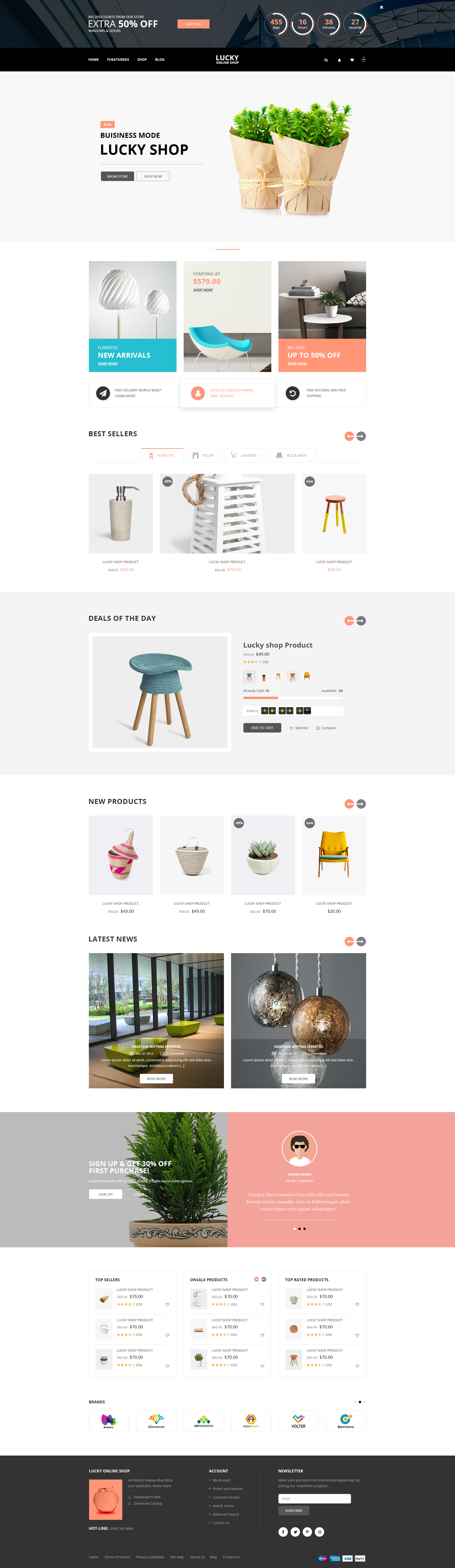 Lucky | PSD Template by creativemarket247 | ThemeForest