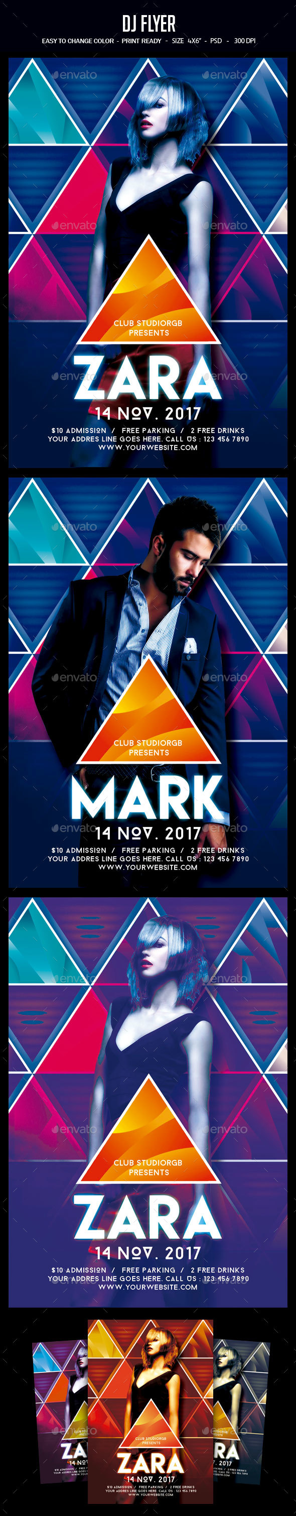 Dj Flyer - Clubs & Parties Events