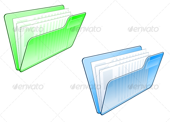 Computer folder symbol - Media Technology