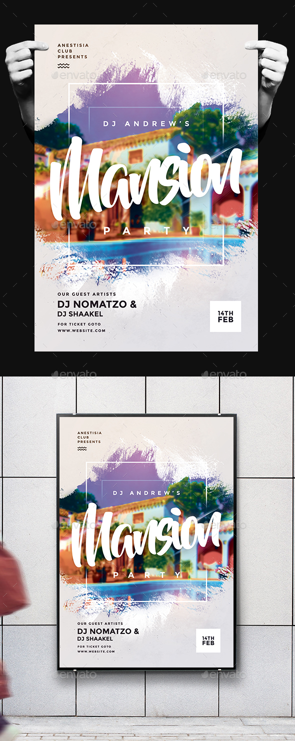 Mansion Party Flyer - Clubs & Parties Events