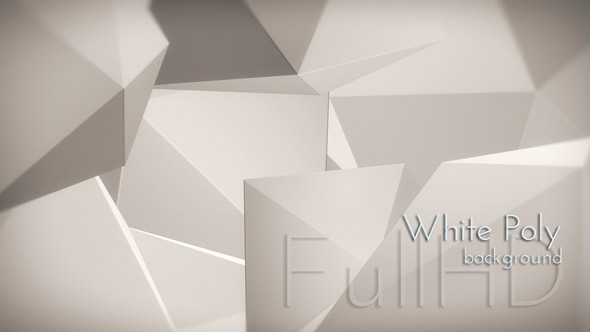 White Poly Triangular Background