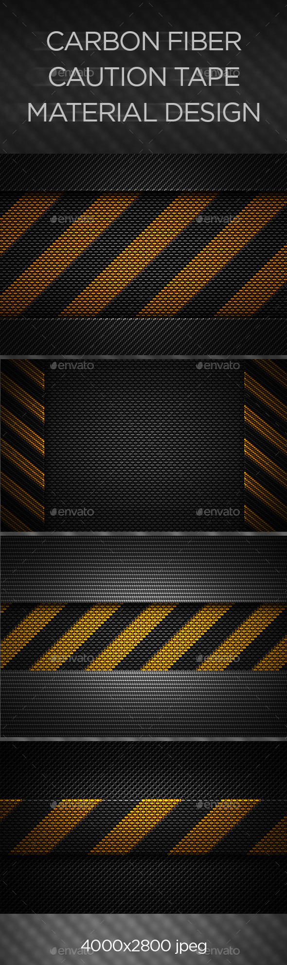 Carbon Fiber Caution Tape Texture - Urban Backgrounds