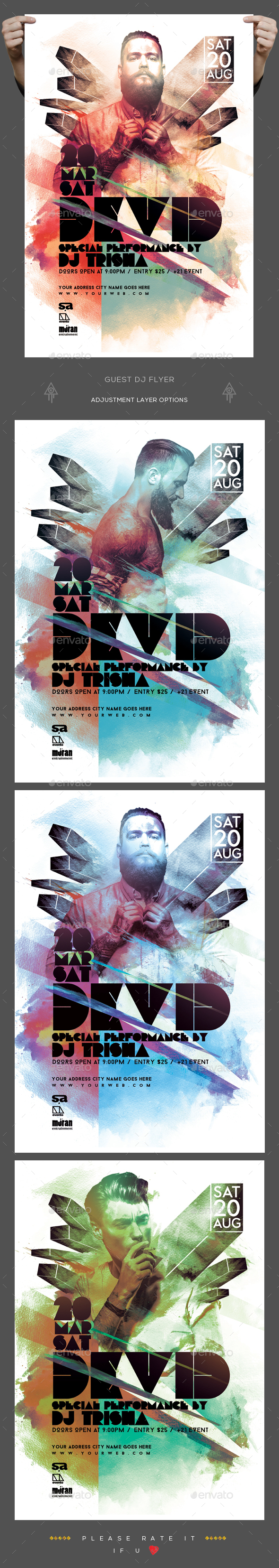 Guest Dj Flyer - Clubs & Parties Events