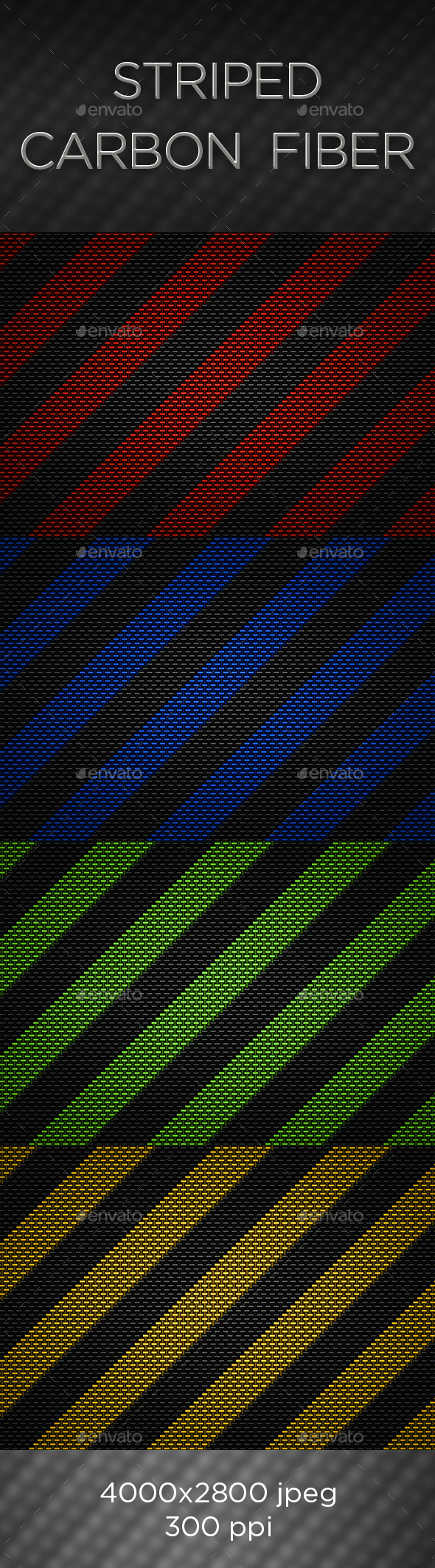 Striped Carbon Fiber Textures - Abstract Backgrounds