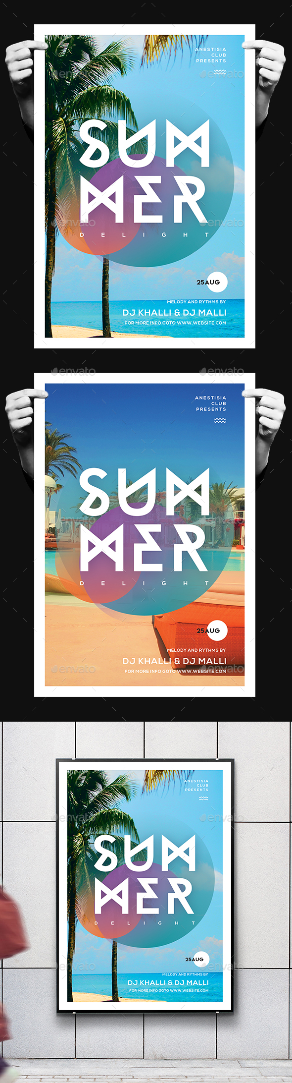 Minimal Summer Flyer - Clubs & Parties Events