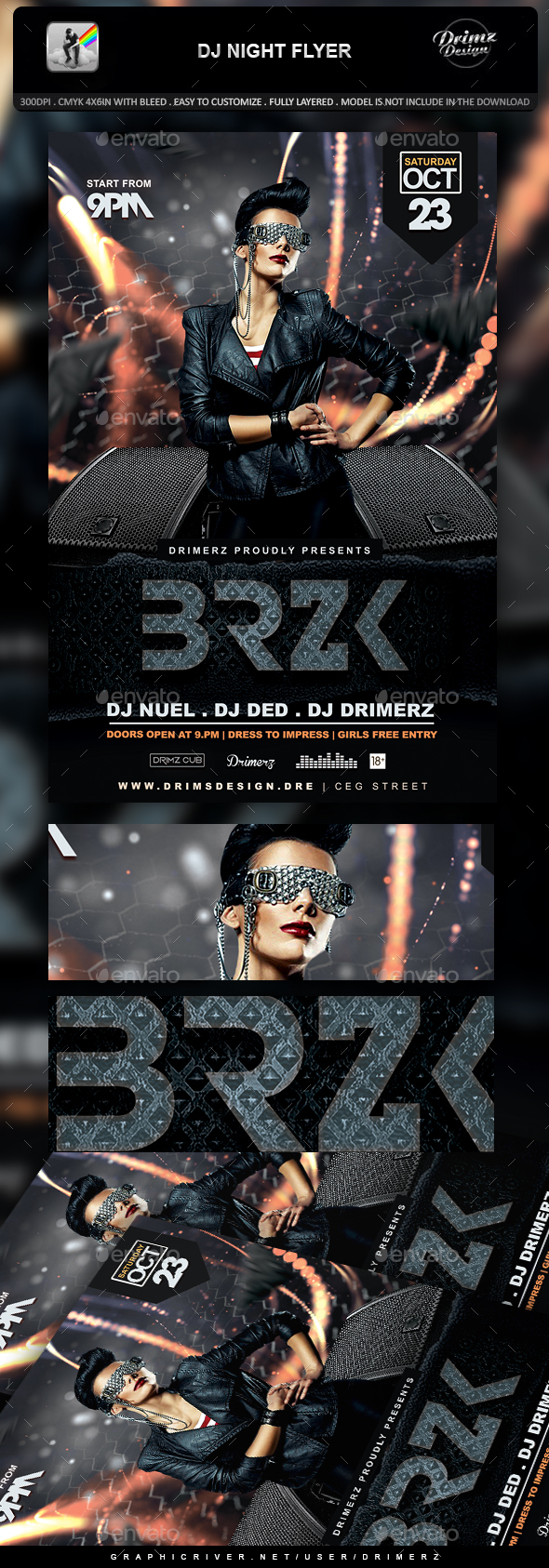 DJ Night Flyer - Events Flyers