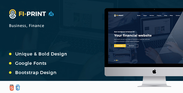 Fi-Print – Business, Finance, Accountant Corporate Drupal 8 Theme - Business Corporate