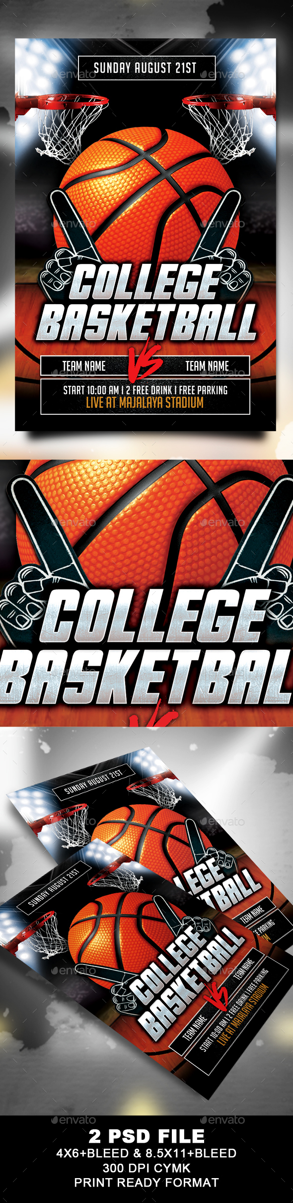 College Basketball Flyer - Sports Events