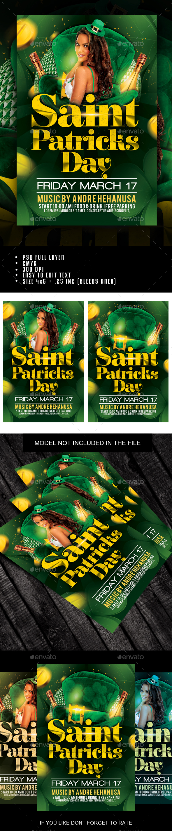 Saint Patricks Day Flyer - Holidays Events