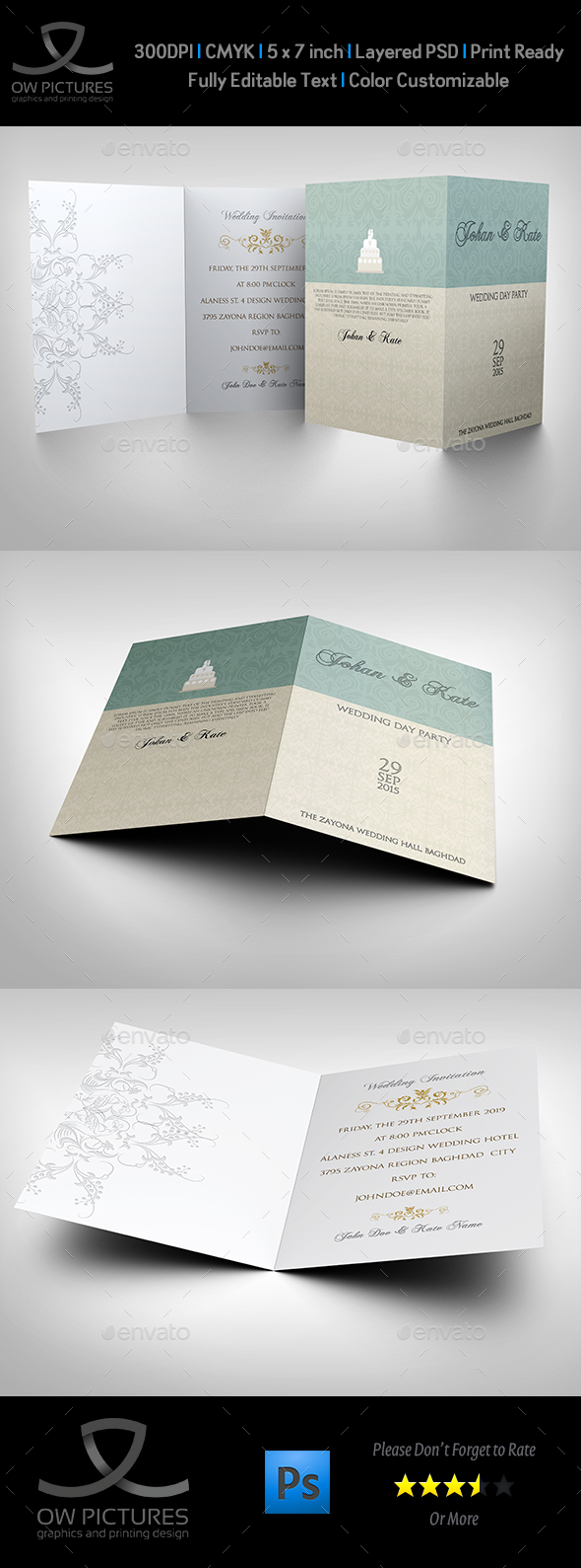 Wedding Invitation Card Template Vol.17